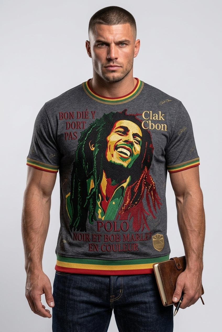 T-Shirt Haute Couture Clak Cbon - Bob Marley Coloré