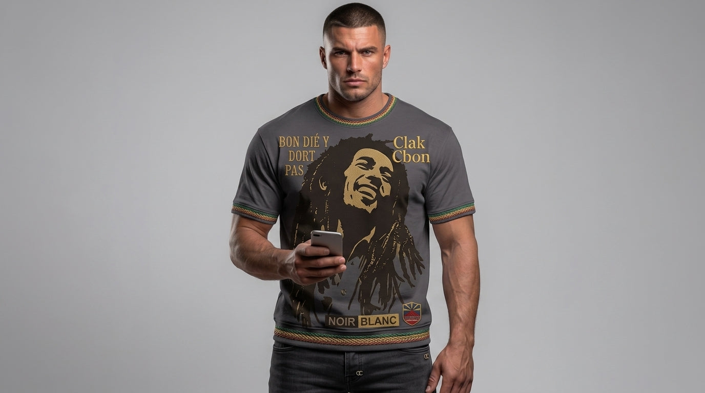 T-Shirt Haute Couture Noir Blanc - Clak Cbon