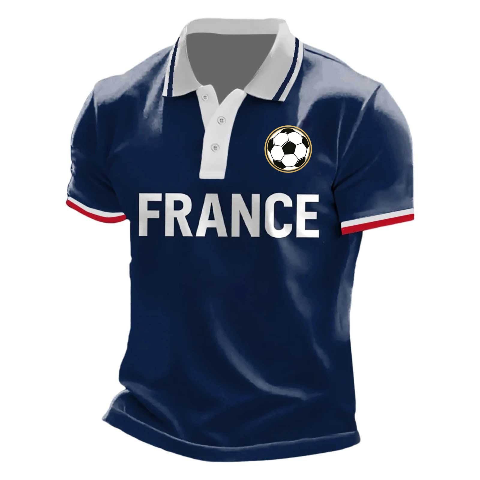 France 2026 Men's Football Supporter T-Shirt Streetwear, front view. Image 55 of 94.