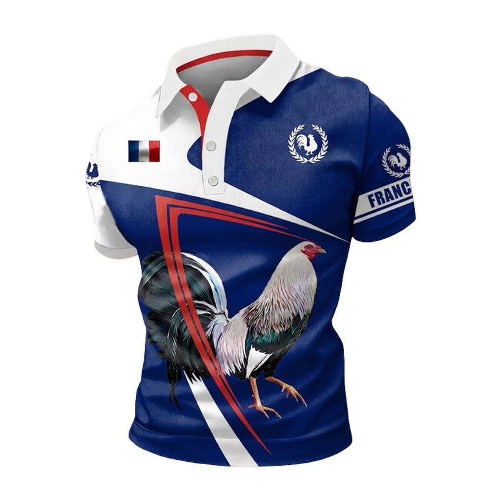 France 2026 Men's Short Sleeve Printed Football Shirt – Summer Supporter Football T-Shirt Music Fashion Streetwear Print for Sports Fans