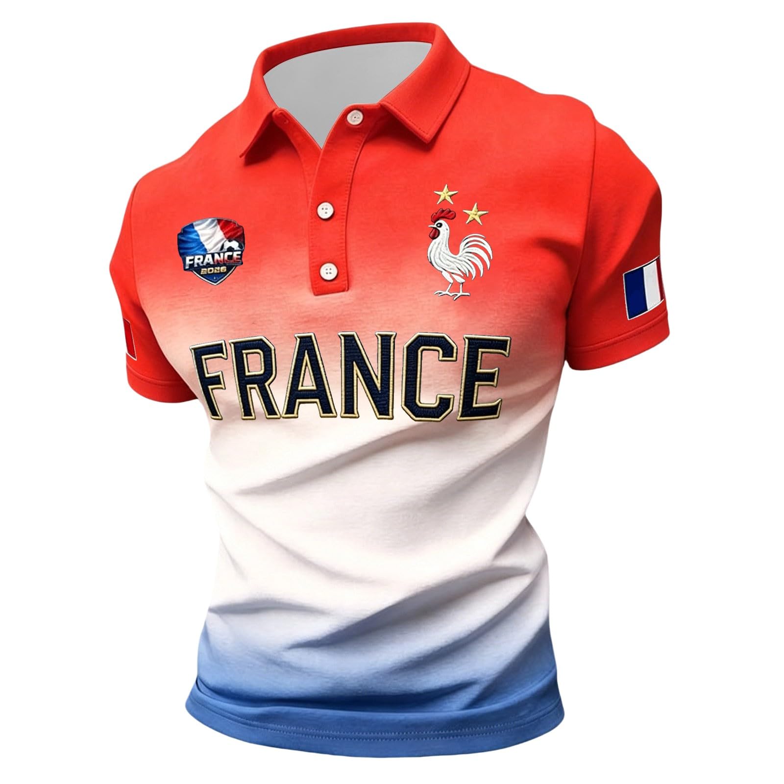 France 2026 men's football supporter t-shirt streetwear, navy blue, close-up, image 89.