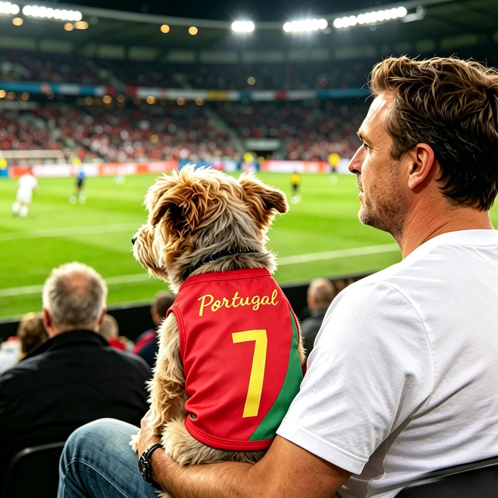 Maillot de Foot pour Chien, Maillot sans Manches à Thème National, Vêtement de Sport Chien T Shirt pour Petit Moyen Grand Chiens, Football Supporters Cats Dogs Pyjama Sportif Compagnie Vêtement
