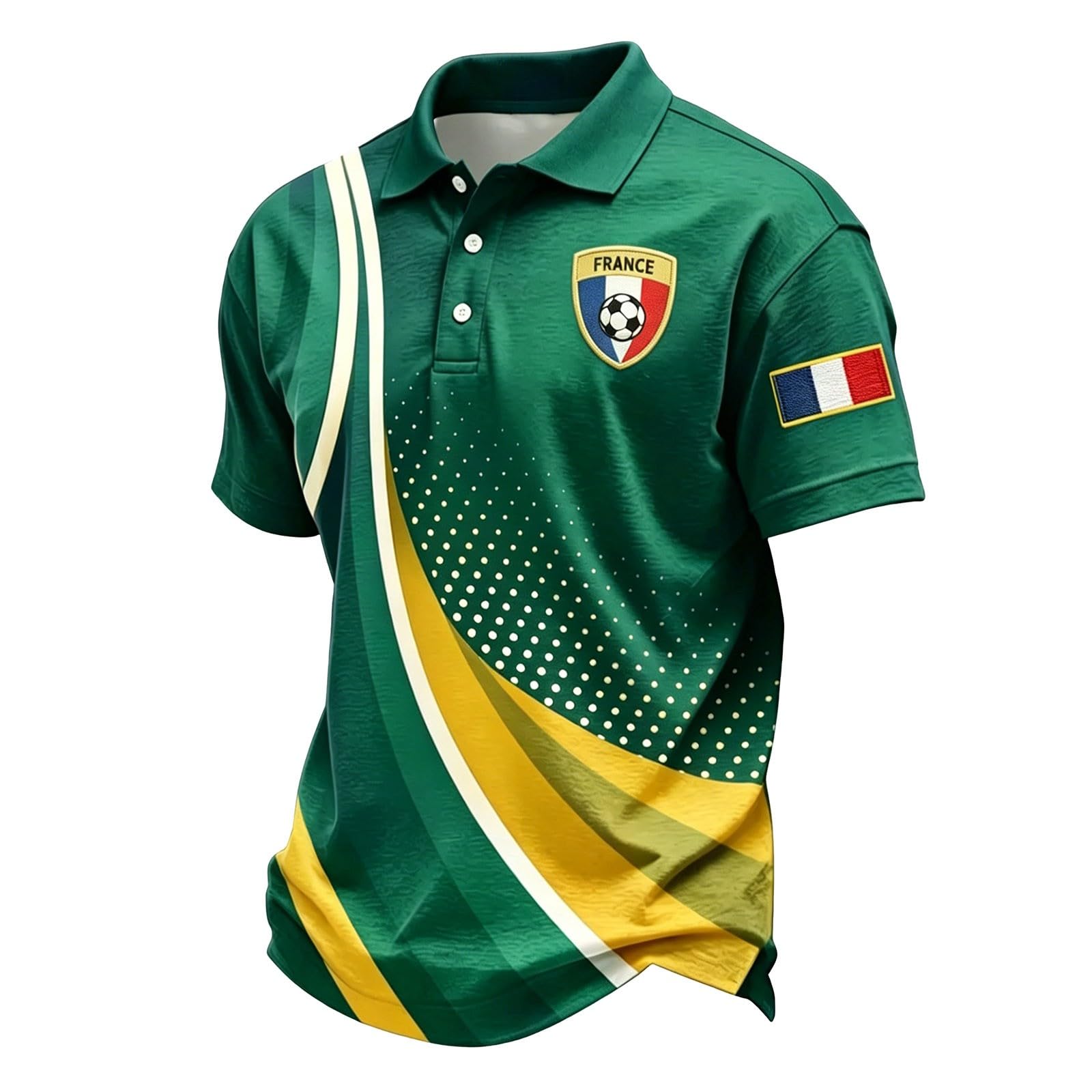 2026 Men's Football Jersey, breathable fan sports t-shirt, front view. Image 44 of 94.