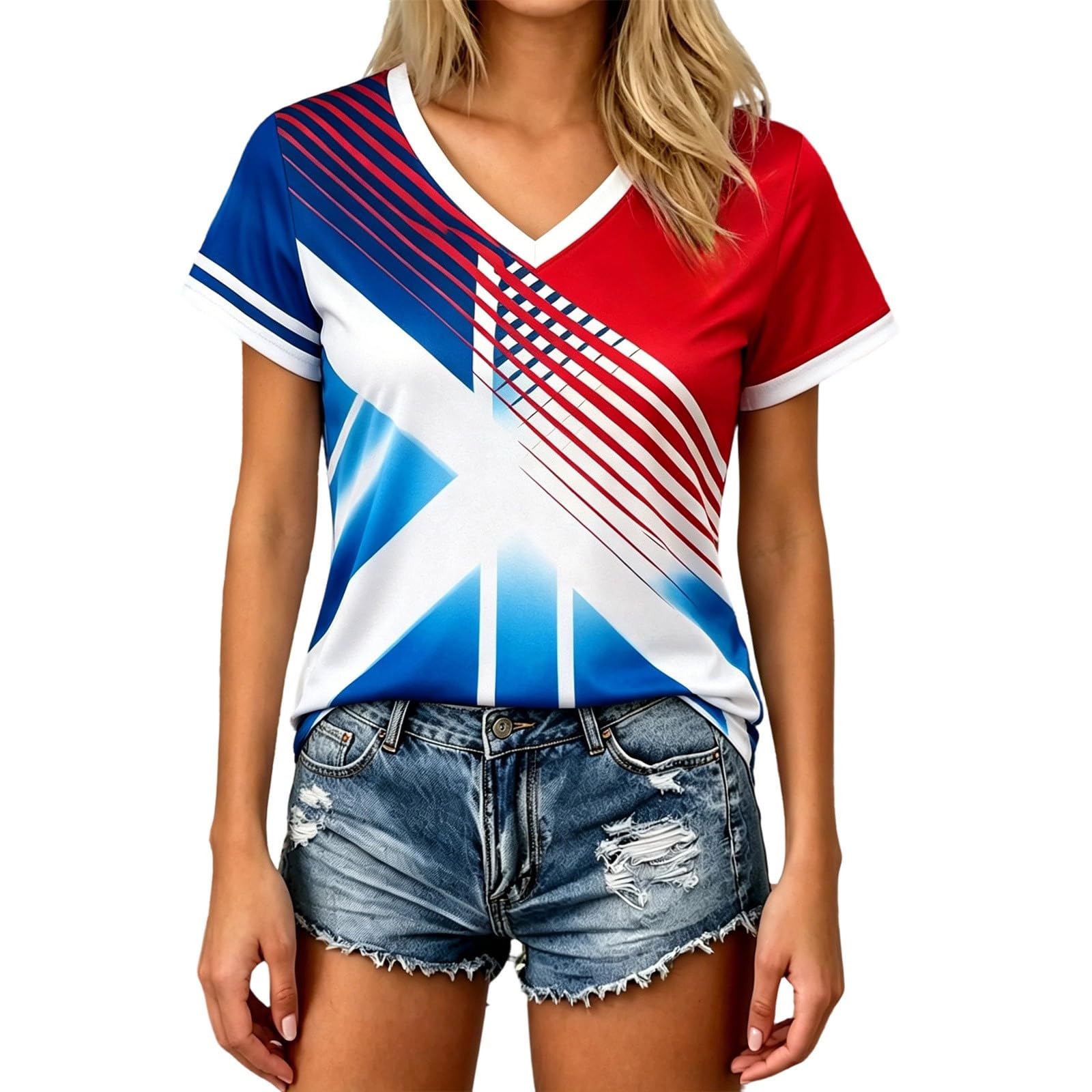 Maillot de Foot Femme 2026 Respirant Été Football T Shirts | Manches Courtes, Col en V, Sport Vêtements, Cadeau de Fans - Image 37