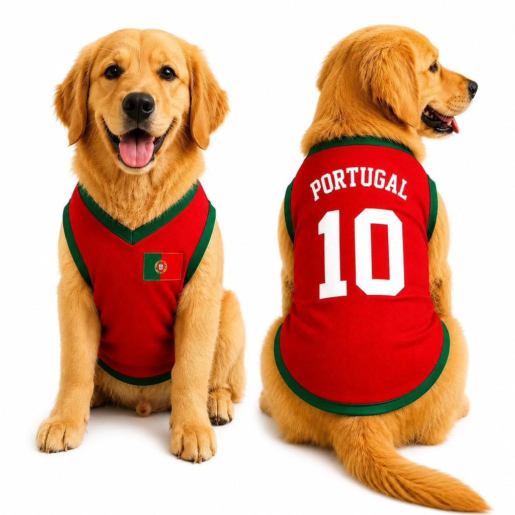 T Shirt Chien Personnalisé Style 2026, Maillot Drapeau Pays avec Nom Numéro, Tissu Mesh Léger Respirant pour Petit Moyen Grand Chien, Cadeau Fan Foot