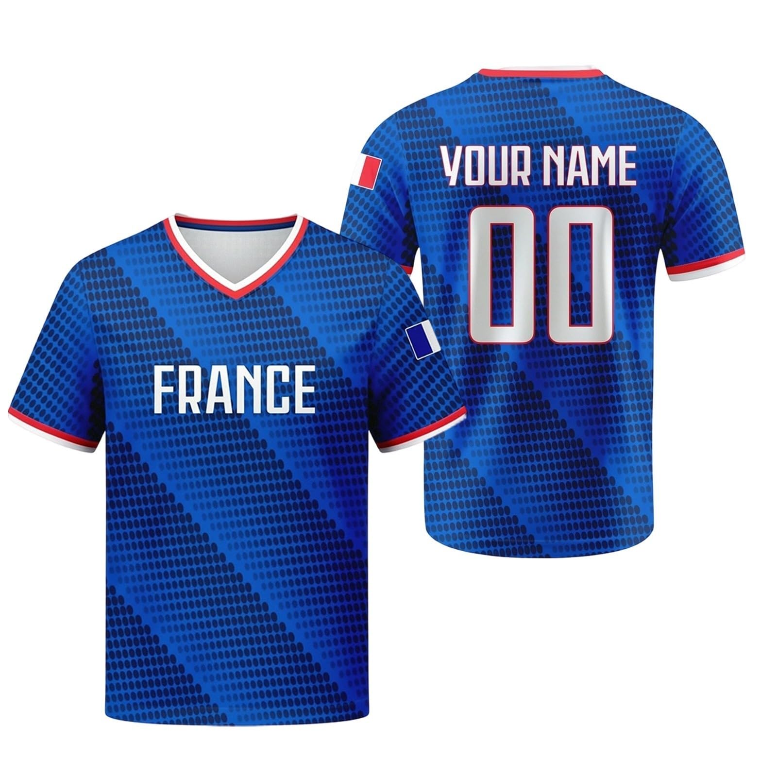 Maillot Foot Enfant Adulte Personnalisé avec Nom Numéro - 2026 Maillot de L'équipe Homme Femme Garçon T-Shirt de Maillots Domicile et Extérieur, Football Shirt, Cadeau de Sport