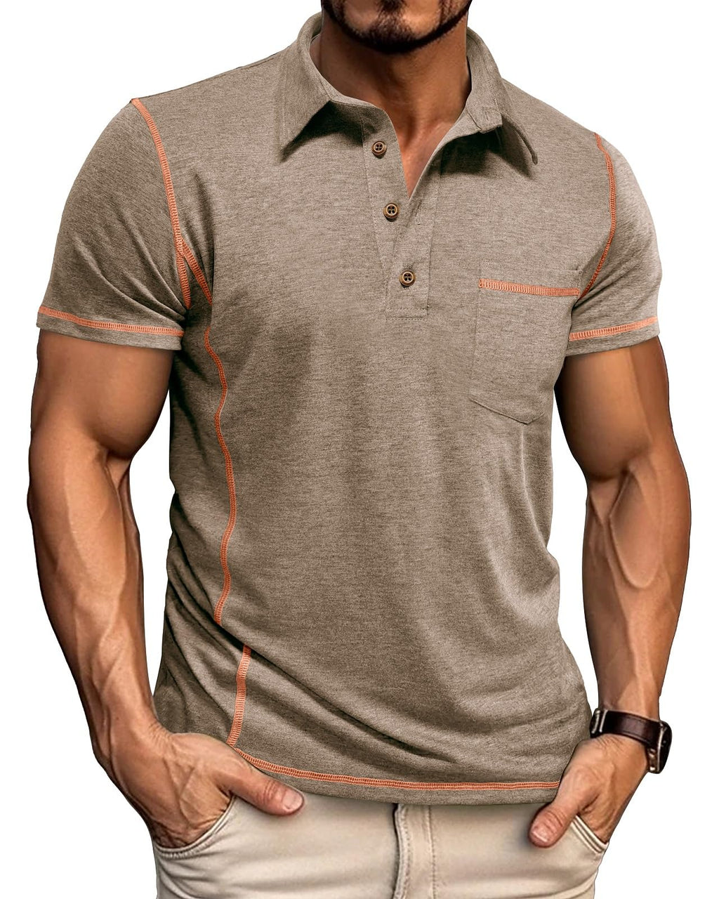 Men's Short Sleeve Polo Shirt Summer Golf Tee Shirt Sport Regular Fit Casual T-Shirts M-3XL