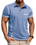 Men's Short Sleeve Polo Shirt Summer Golf Tee Shirt Sport Regular Fit Casual T-Shirts M-3XL