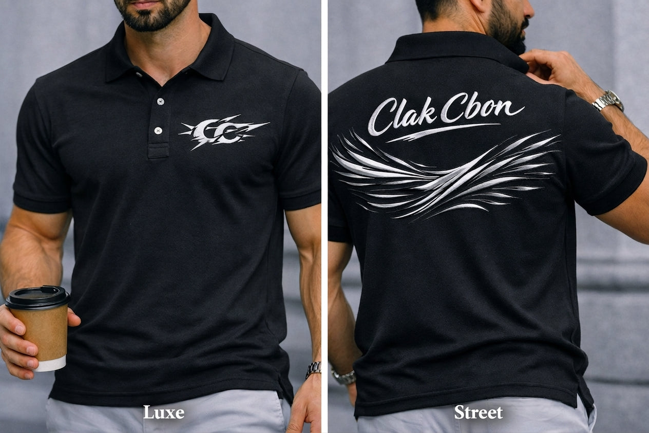 Polo de haute couture Clak Cbon - Élégance intemporelle - Image 1