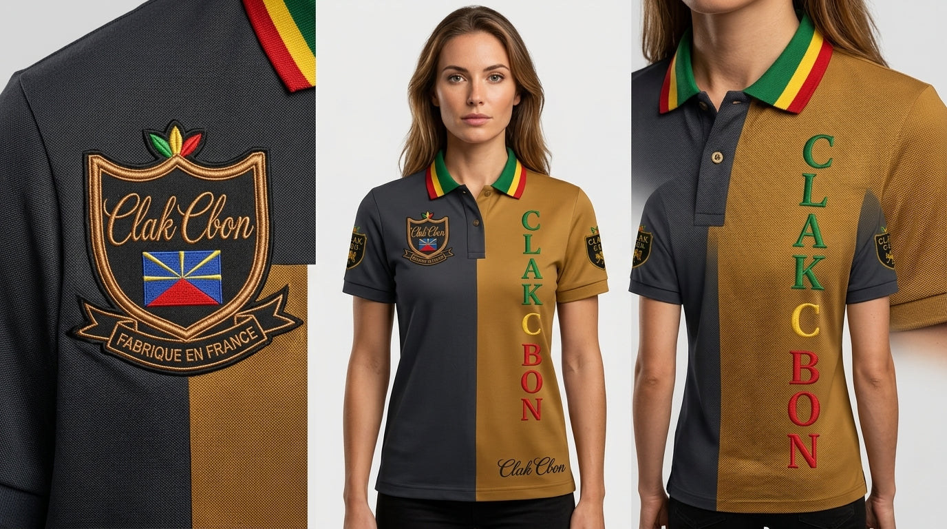 Polo de Haute Couture Clak Cbon - Lave & Or Brossé
