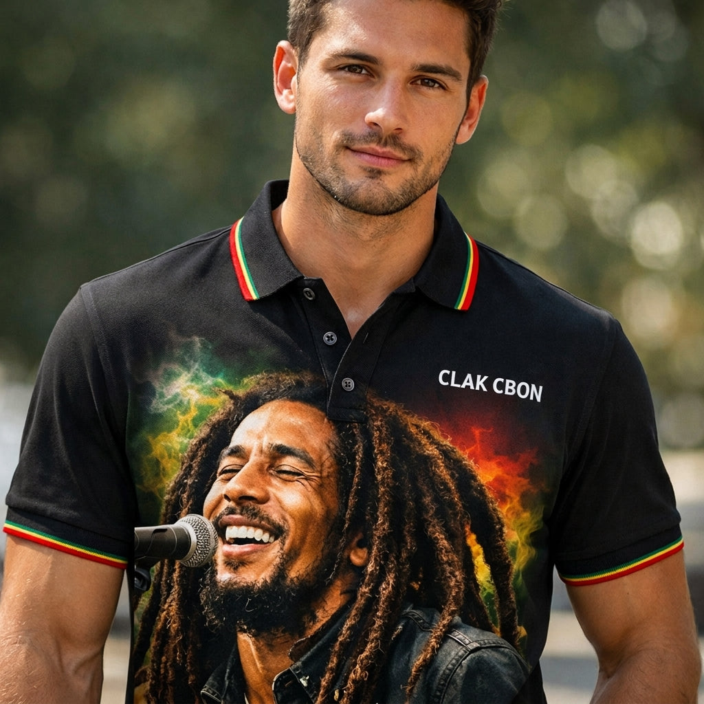 Polo Clak Cbon – Luxe en Lave et Or Brossé - Image 1